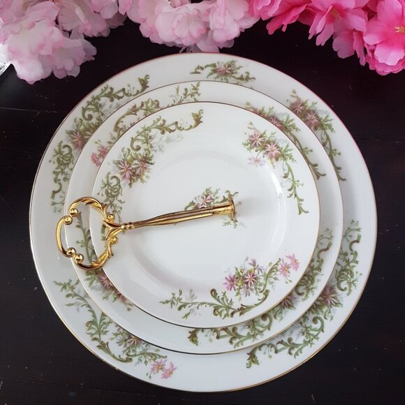 Limoges 3 Tier Cake Stand Wedding Tea Party Dessert Tray Birthday Christmas Gift - Picture 4 of 11